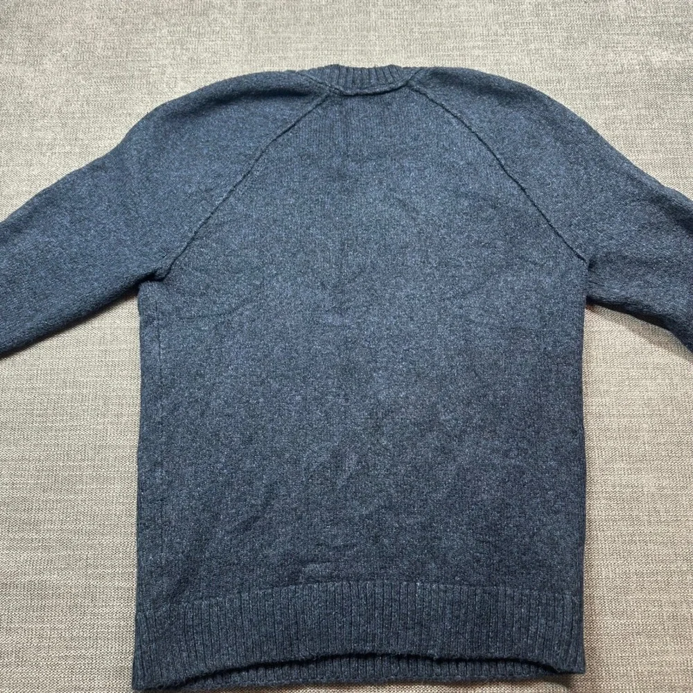 Abercrombie & Fitch Crewneck Sweater Mens Medium Dark Blue Marl Raglan